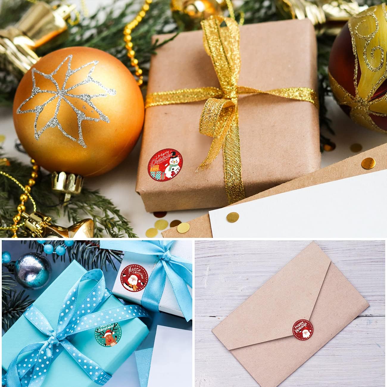 Christmas stickers detail